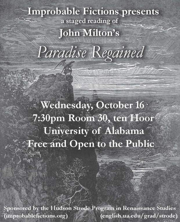 Paradise Regained poster, final, Gustav Dore