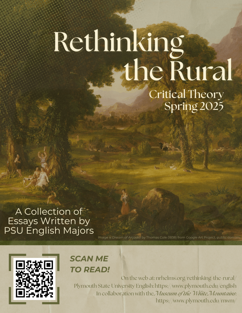 Painting of a pastoral scene by Thomas Cole entitled Dream of Arcadia. 1838.